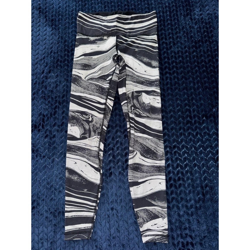 Lululemon Speed Wunder Tight‎ Marbled Mix Speed Wunder White Black Size 8